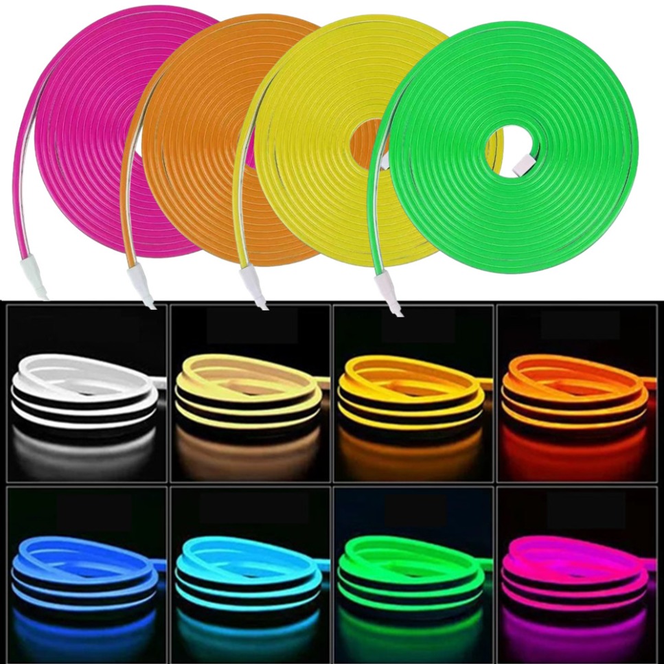 1-5m Neon Light Strip 6mm DIY  - огляд і ціна Outdoor Power Strip Weatherproof