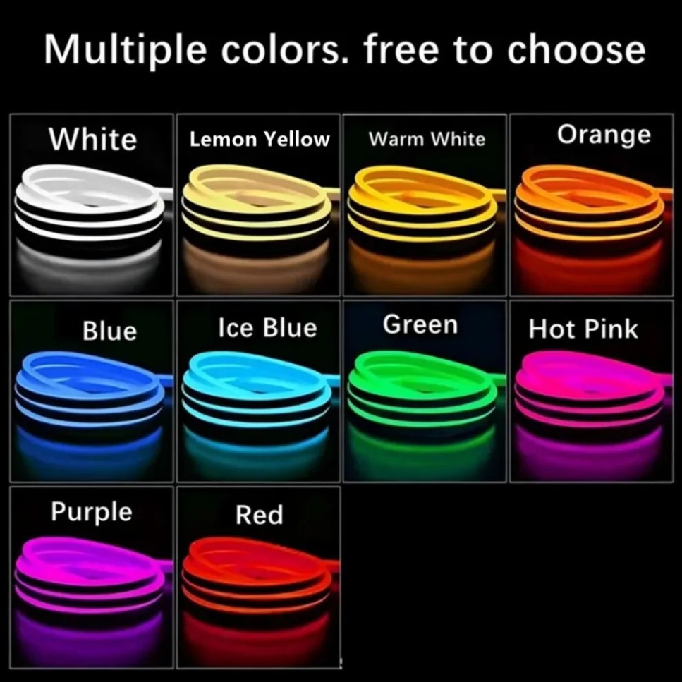 1-5m Neon Light Strip 6mm DIY  - огляд і ціна Outdoor Power Strip Weatherproof