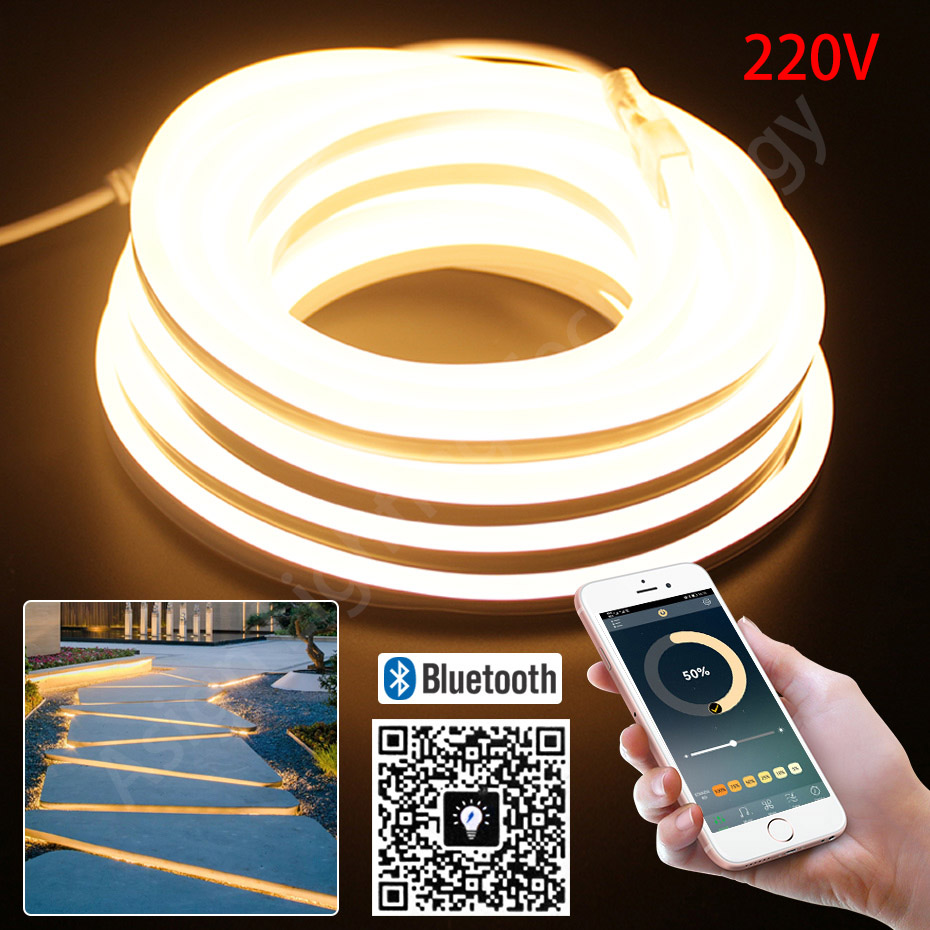 LED Neon Strip 220V 2835 120 L - огляд і ціна Outdoor Power Strip Weatherproof